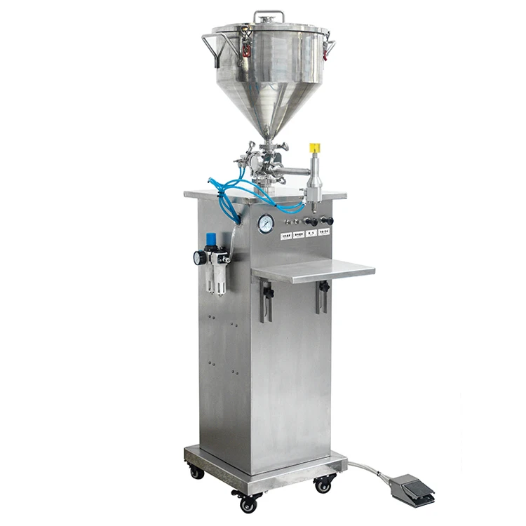 Semi Automatic Pneumatic High Accuracy Ceramic Plunger Pump Syringe Liquid Filling Machine