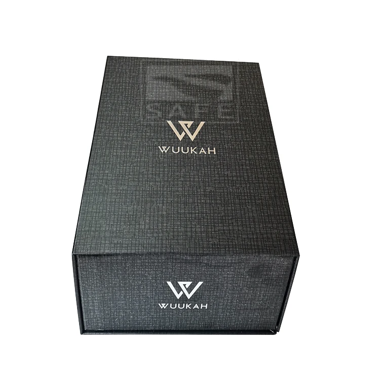 
Black Stripe Design Magnetic Closure Box Custom Gift Boxes With Magnetic Lid 