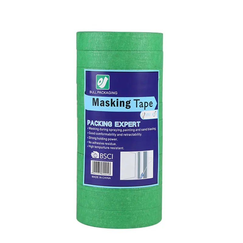 Custom High Temperature Masking Tape Self Adhesive Crepe Paper Tape for Automotive Car Painting