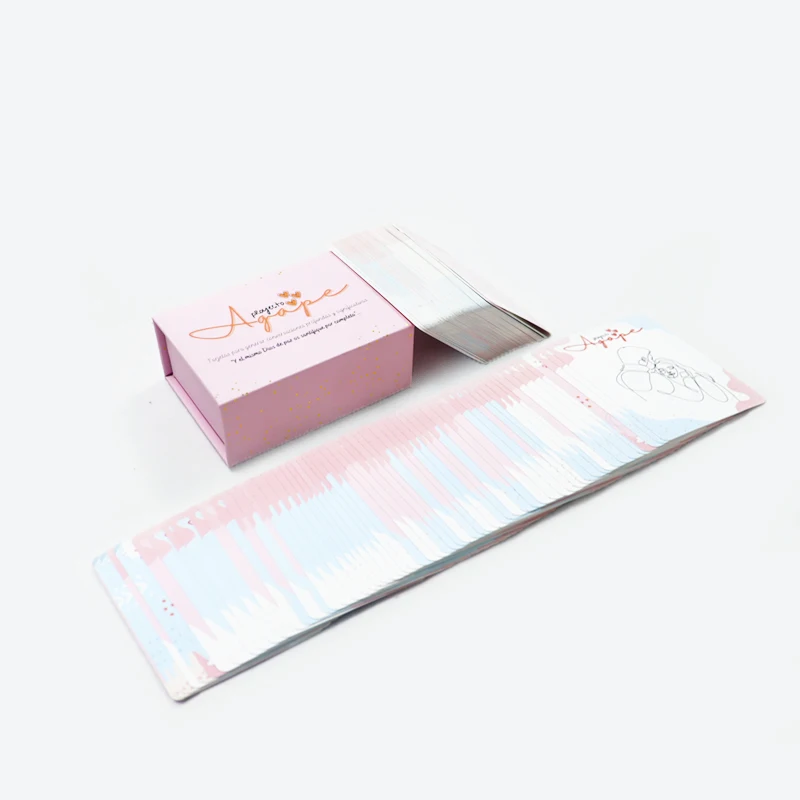 Factory printed High quality emotional conversation starter cards custom hot sale style couple date cards in magnetic box