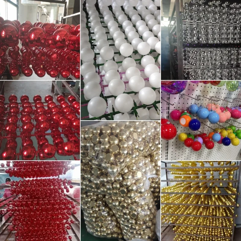 Wholesale Custom Personalized Plastic Christmas Decorations Ball Sublimation Blank Christmas Tree Ornaments Balls