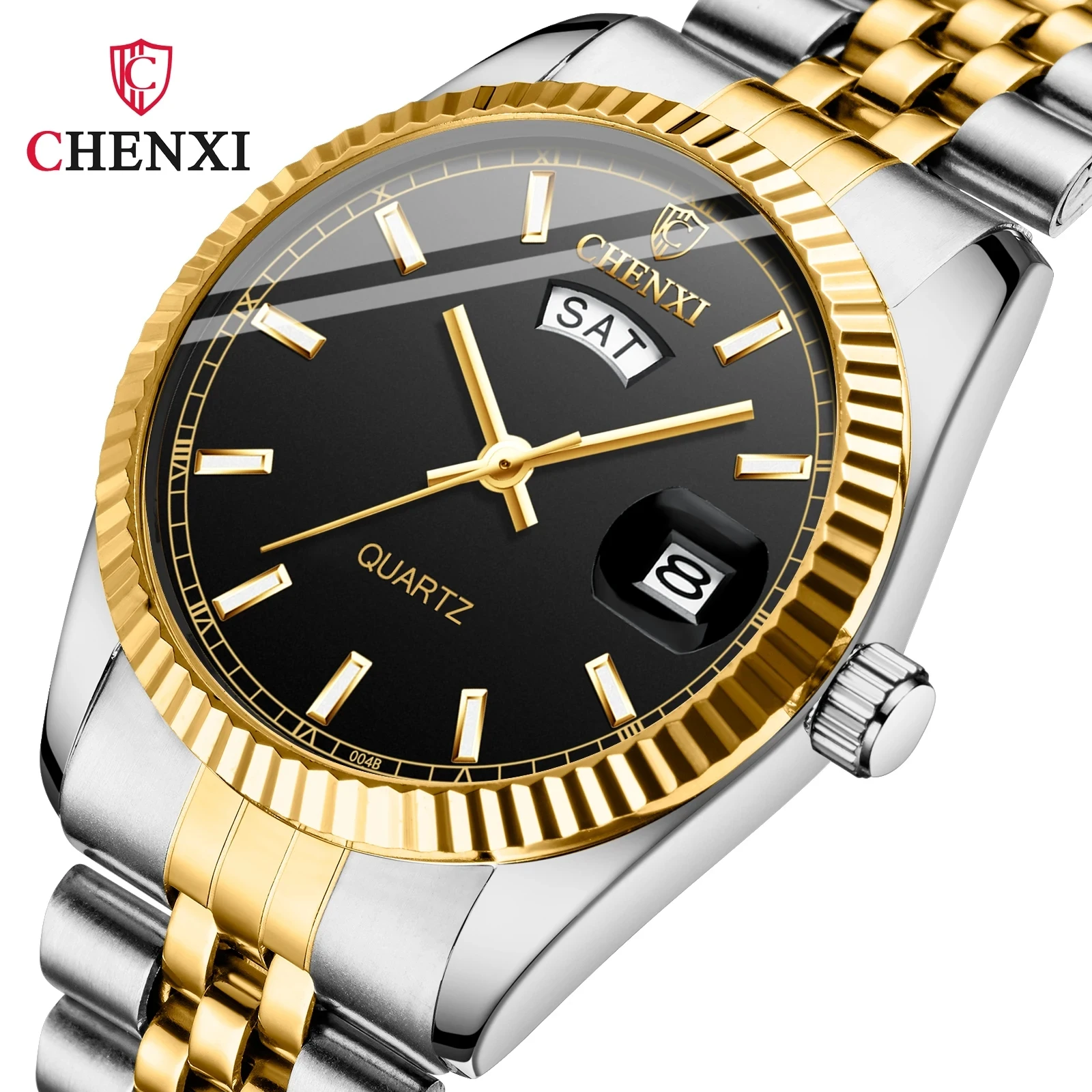CHENXI 004B Men Watch Top Brand Luxury Stainless Steel Wristwatch Waterproof Quartz Watches High Quality Clock Relogio Masculino