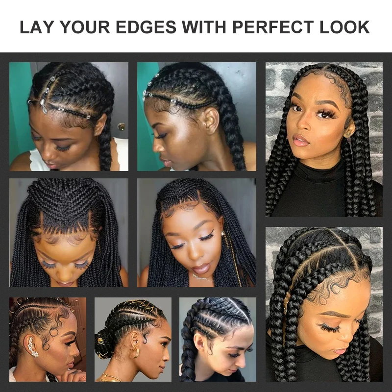 Private Label Extreme Strong Hold Edge Control For 4C Black Hair Women Edge Control Braid Gel Hair Styling Pomade Wax