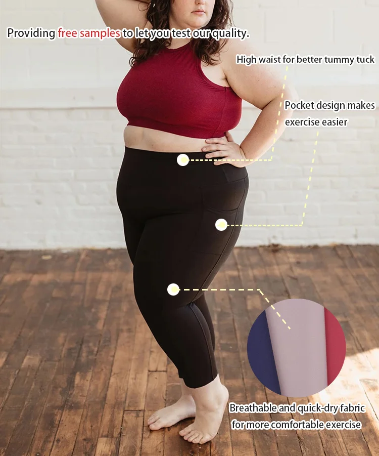high waisted custom plus size activewear good quality workout pants sports leggings