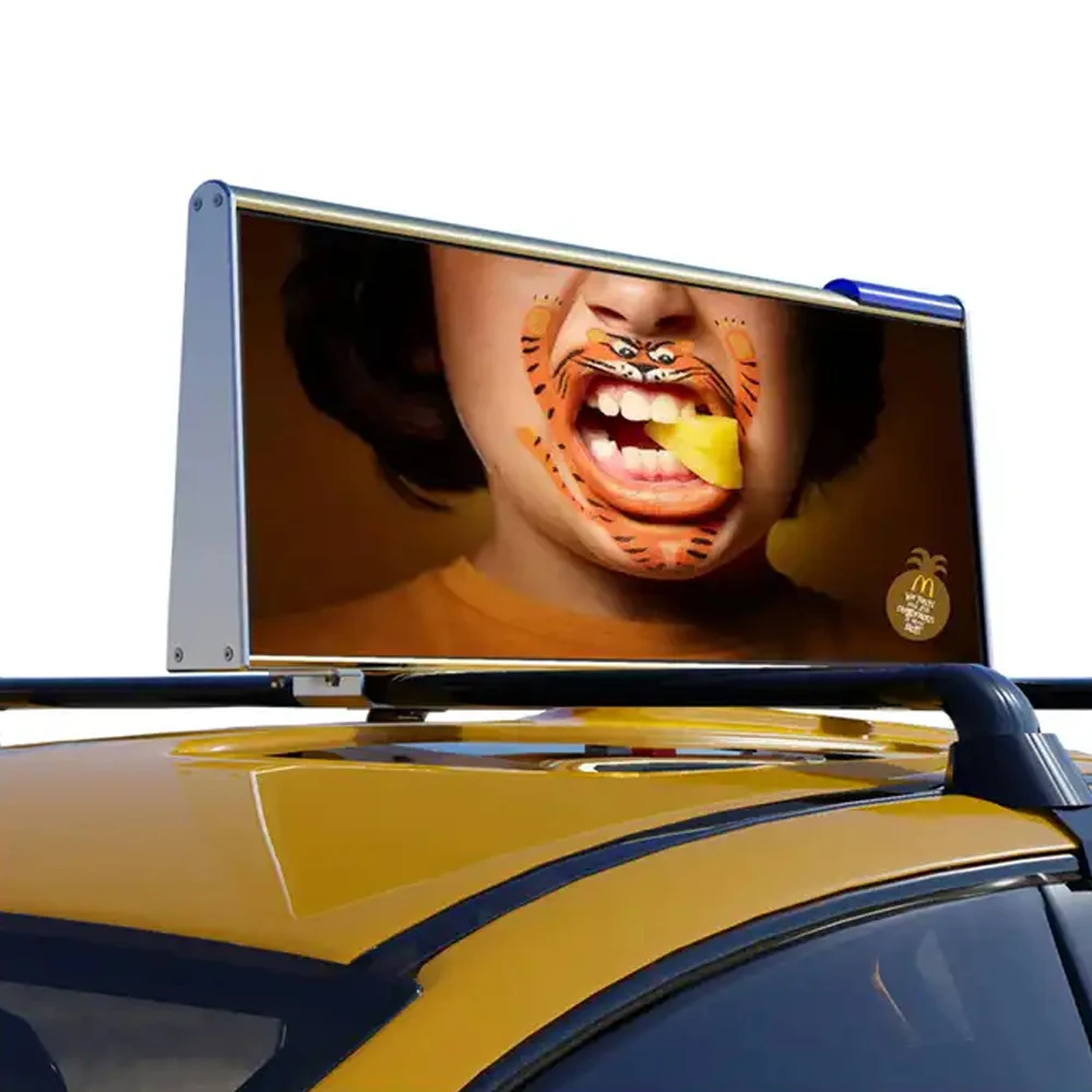 Color Led Display Taxi Top Led Display P3 P4 P5 Double Side Advertising Car Roof Led Display Sign Taxi Top Outdoor Led Screen