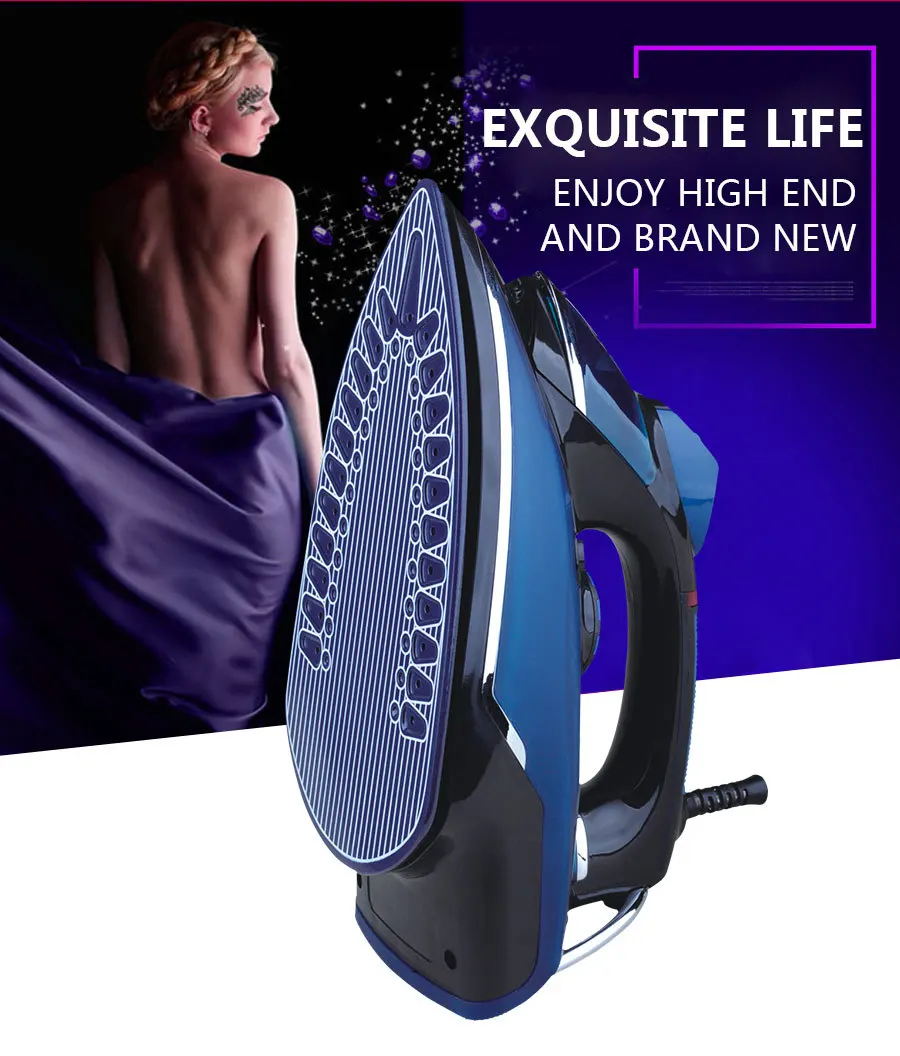 Ручной паровой утюг бытовой сухой гладильный электрический с изображением керамического антипригарного 2000 высокое количество Вт Одежда