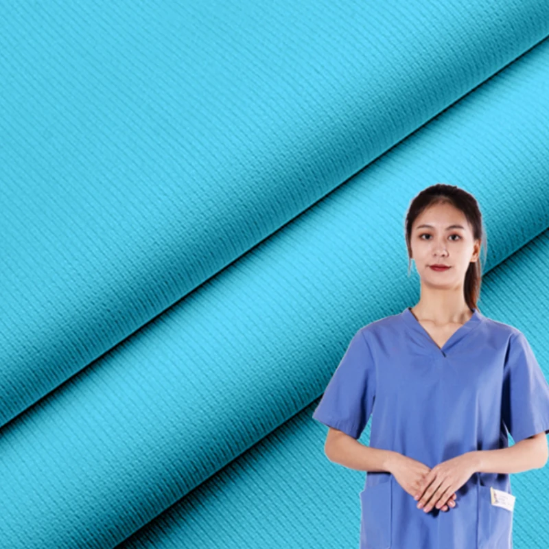 Doctor Work Coat Doctor Lab Coat Fabric White Scrubs Uniform Hospital Nurse Uniform Organza Fabric Medical Uniforms Plain Dyed