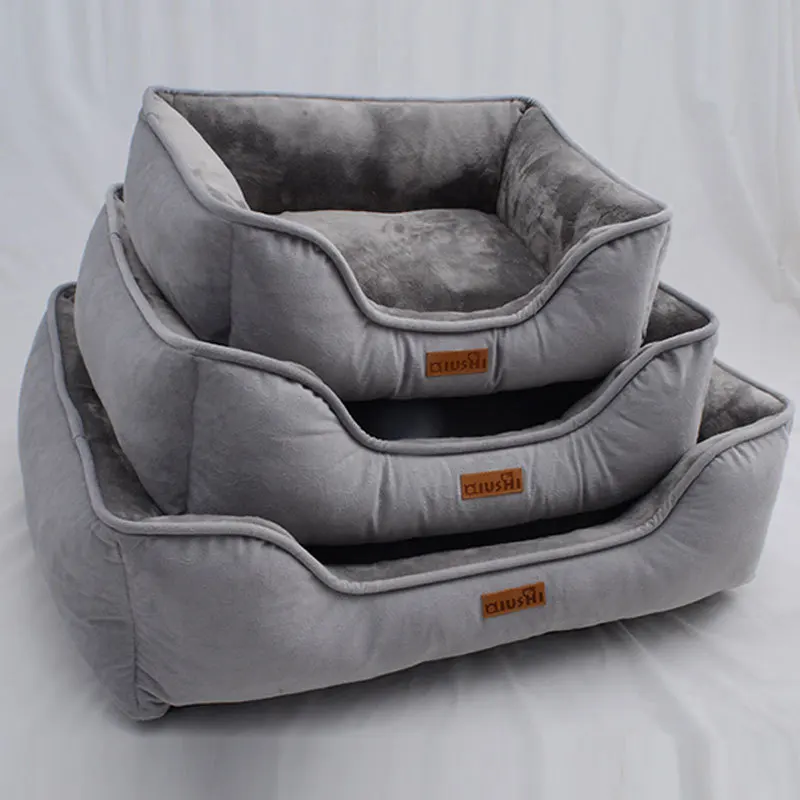 China products all season luxury Custom Size Soft Pet Dog Bed Washable Luxury Warm Soft Pet Supplies Dog Beds