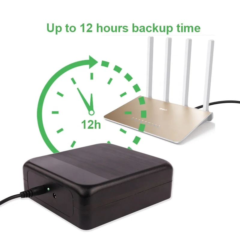 Smart 12V 5A Mini DC UPS 60W Battery Back Up 220V Mini UPS for Wifi Router Modem CCTV Camera Home