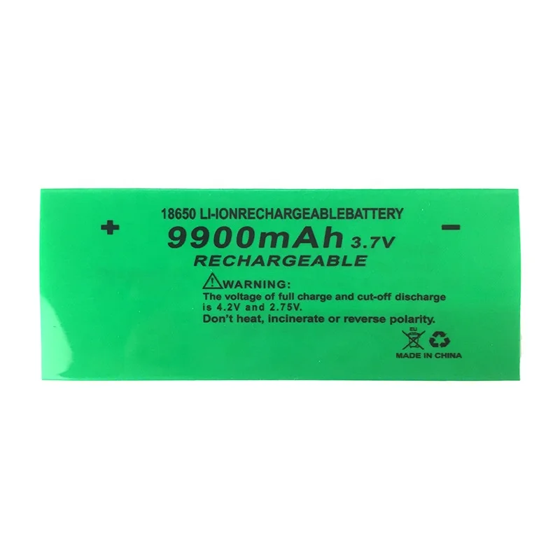 Li Green 9900 mah 18650 Lithium Battery Li-ion Battery for Electronic Products Flashlight
