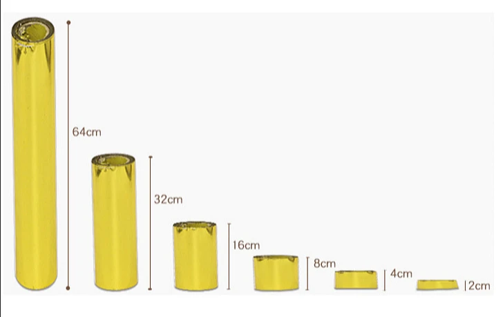 High Quality Gold Silver Leaf Foil Roll 120 meters Long 4cm to 64cm Width Hot Stamping Roll Foil For Buddha Statue Gilding