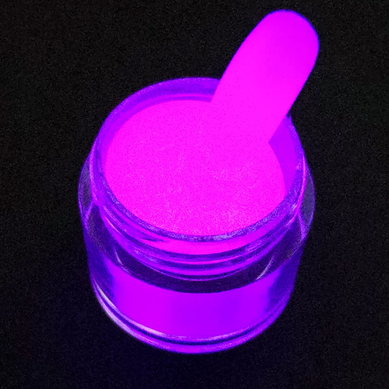 2023 new product glow in the dark luminous dipping powder non toxic glow in the dark powder photoluminescent