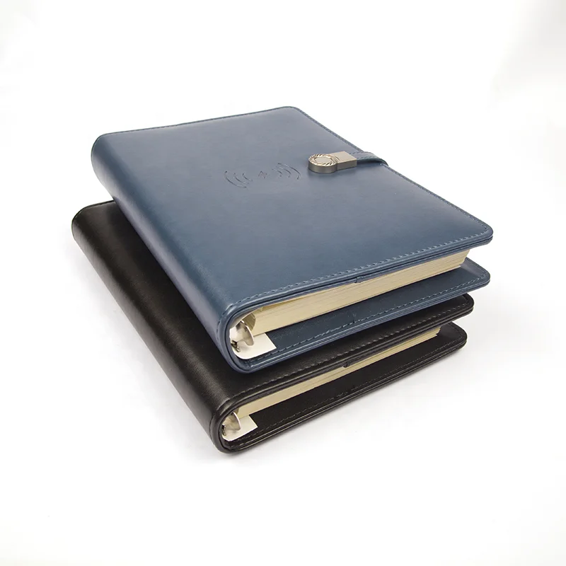 
Diary with built-in power bank Wireless charging notebook 