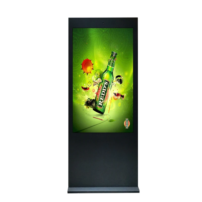 Promotional LCD Outdoor Floor Standing Advertising Display Android Totem
