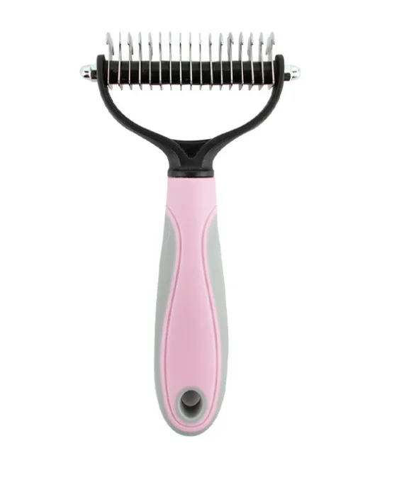 Pet Cleaning bathing comb stainless steel pet brush for Knotted Hair and
