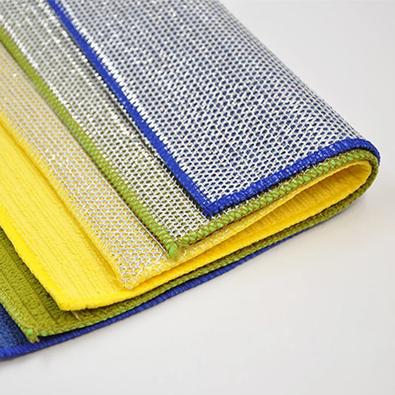 
 Тряпочка для очистки кухни, тряпочка из серебристого полиэтилена с микроволокном для кухни  