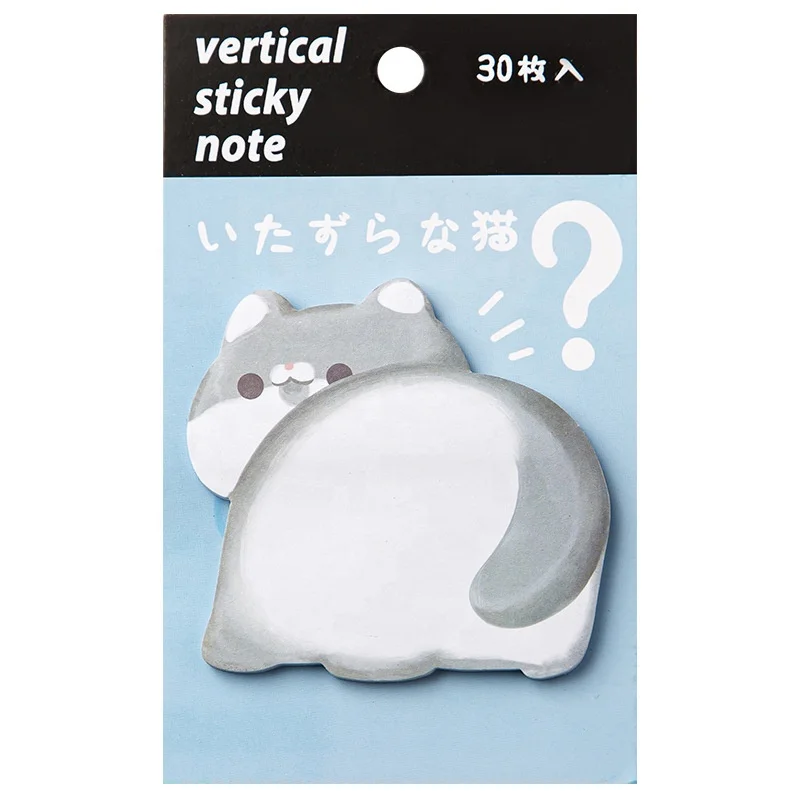 Kawaii cat kitty bunny puppy sticky notes cute girl index stickers for study memo pad