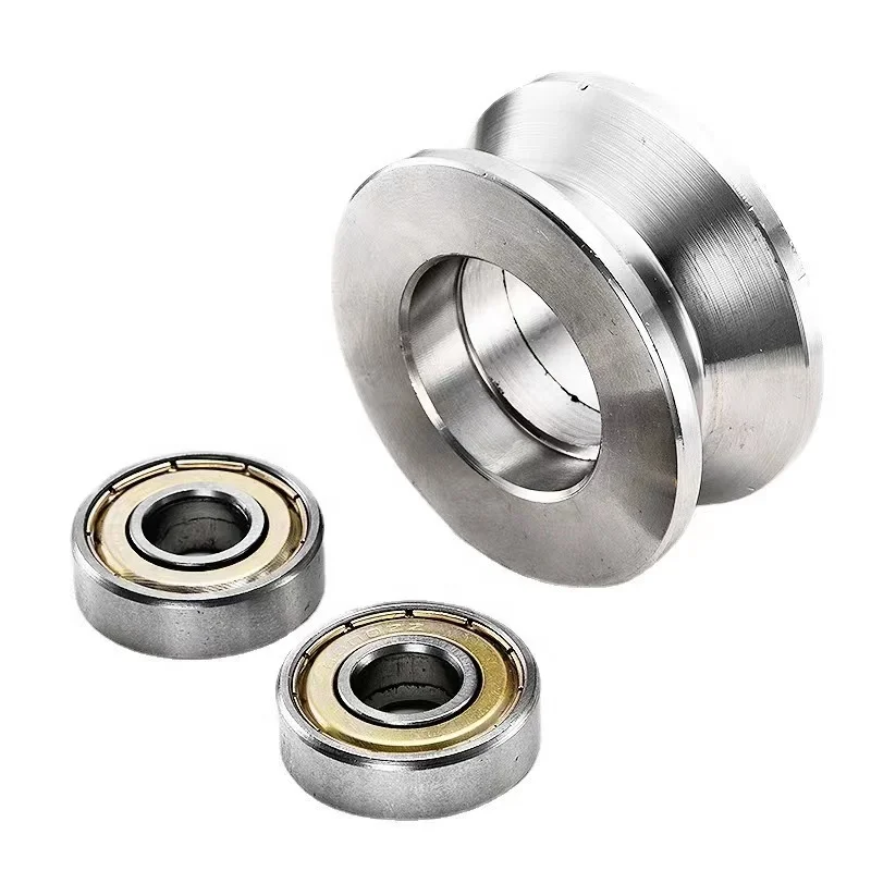 201/304 Stainless steel U-frame rail wheel V/H/U type rope lifting pulley