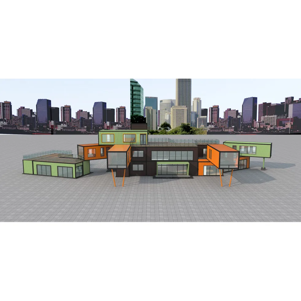 Сборный сборный роскошный дом-контейнер 20 футов 40 футов