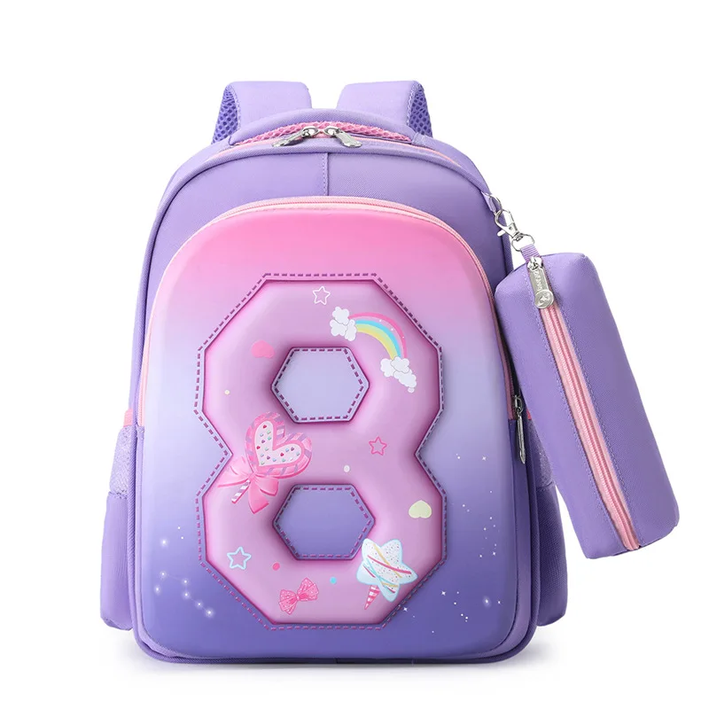 ALL PASS Wholesale 3D student schoolbag Oxford primary school backpack spine protection digital fashion school backpack