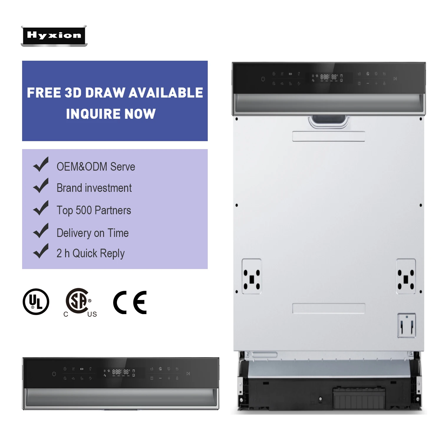 Hyxion Smart kitchen appliances Smart sink portable with water tank washing machine home using dishwasher