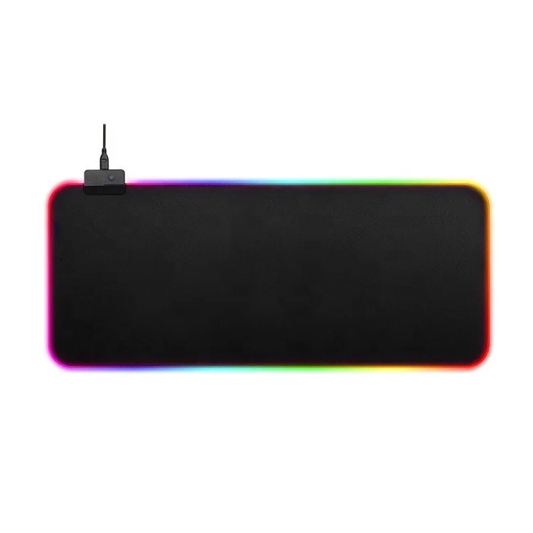 Customized luminous RGB Rubber base game mat gaming mouse pad