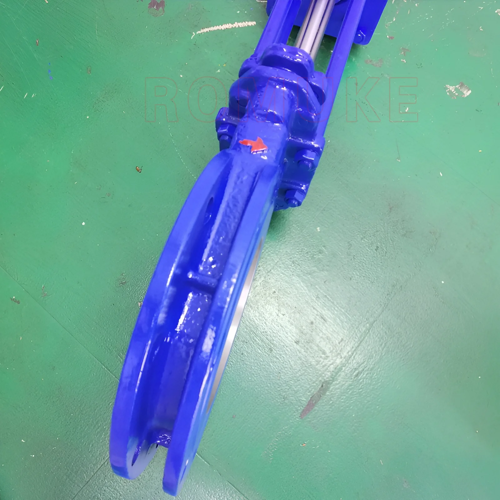 PZ673TC-10C  Carbon Steel WCB Wafer Type Pneumatic Thin Ceramic Slag Slurry Valve