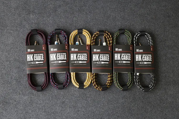 Wholesale electric guitar cable bass noise reduction audio cable speaker 6.5 cable