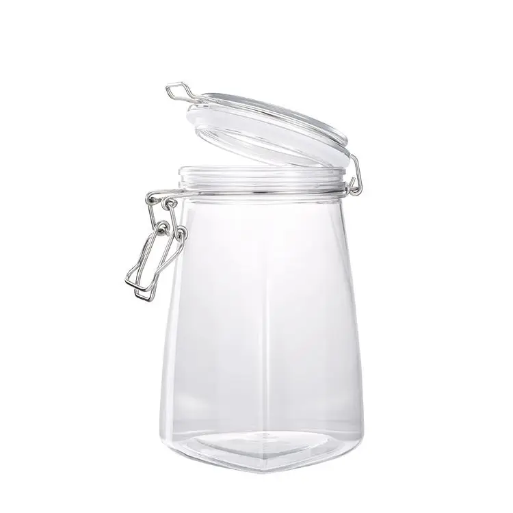 
Wholesales Yogurt Container Gold Sealing 300Ml Cake Pet White Plastic Jar With Lids 