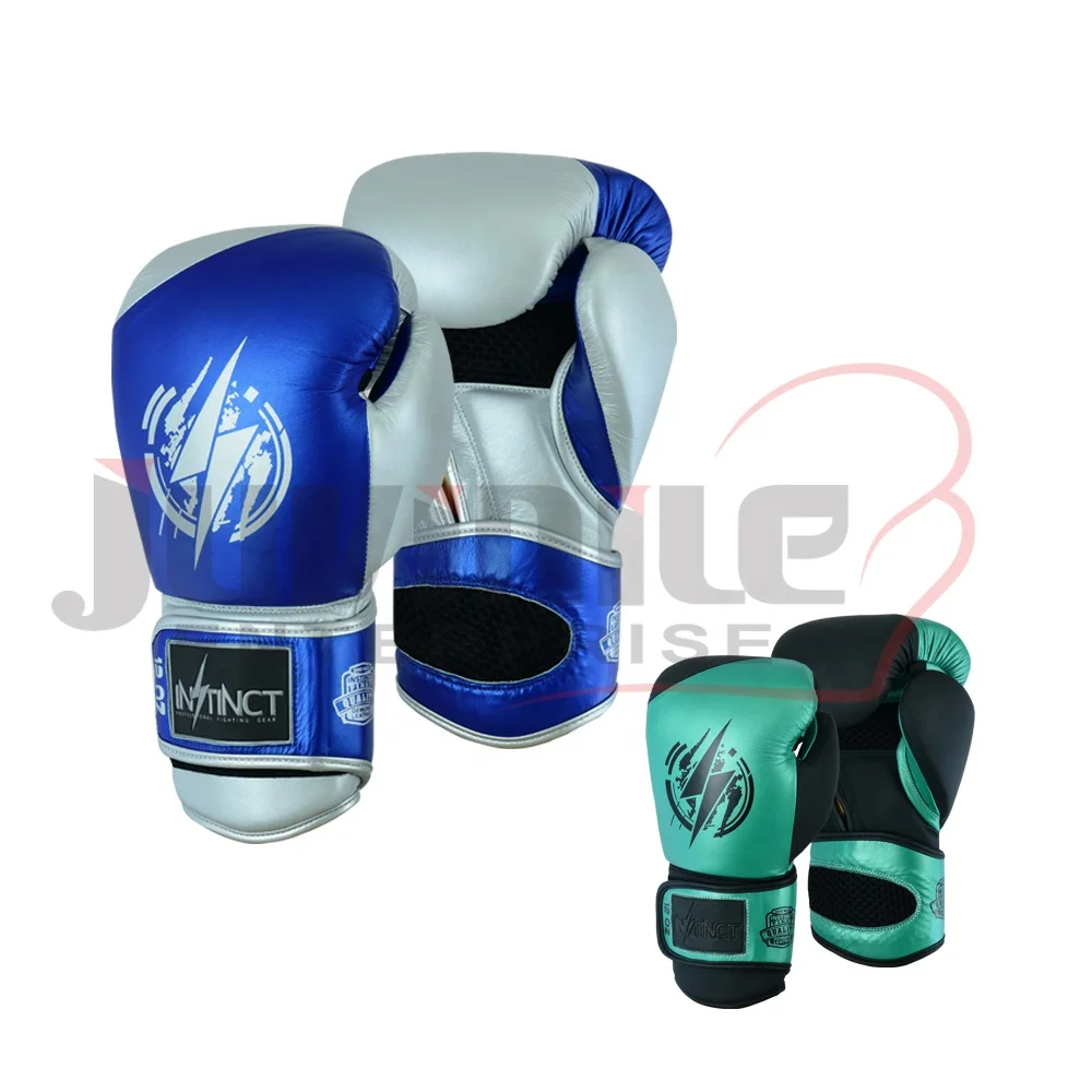 Boxing gloves fine Grain Metallic Cow hide Leather boxing gloves OEM manufacturers of boxing and martial arts in Pakistan