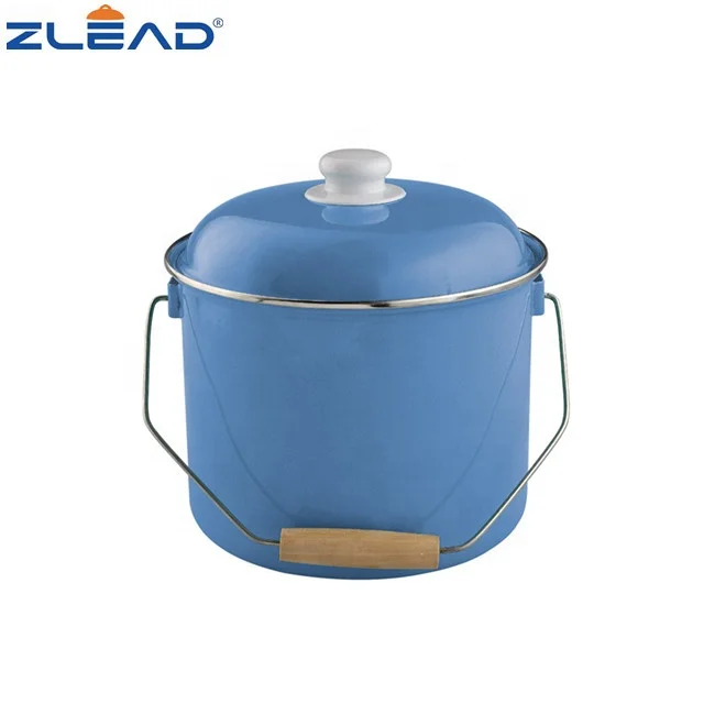 755DB Enamel Water Stock Pot Enamel Pails Enamel Bucket