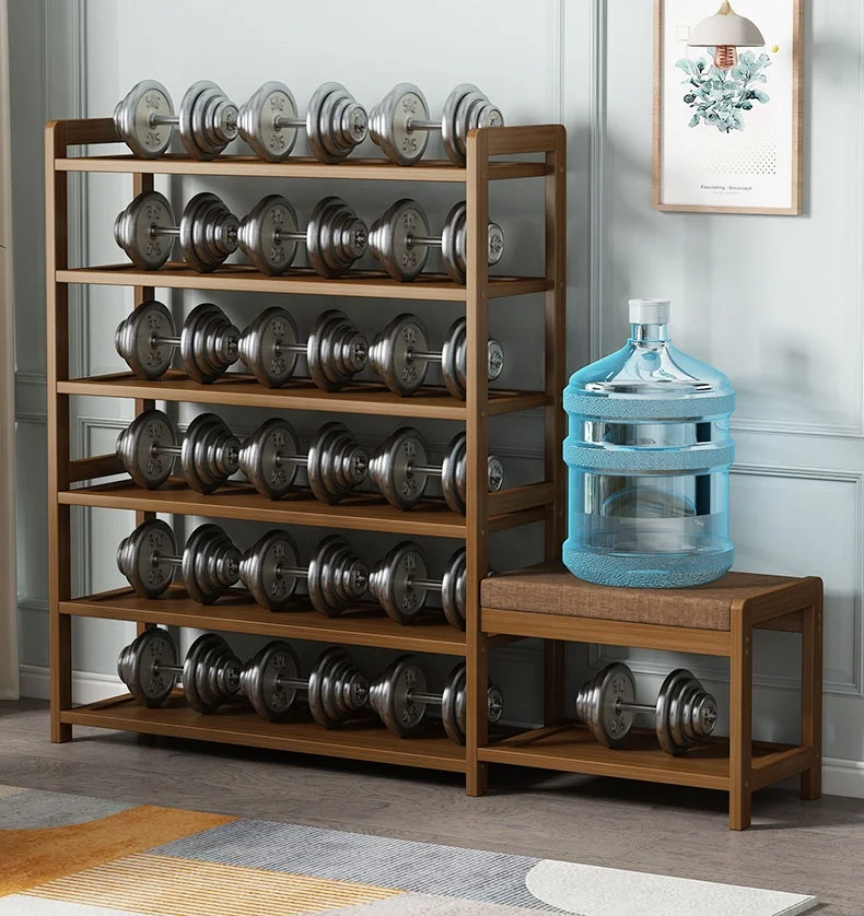 VIC All bamboo simple shoe rack home doorway storage rack new multi-layer storage door small shoe cabinet