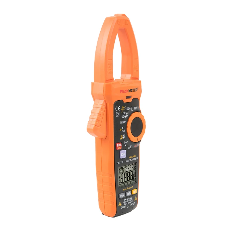 PEAKMETER PM2128 True RMS ac/dc current 1000A 1000V meter ammeter auto range ac dc multimeter digital clamp meter