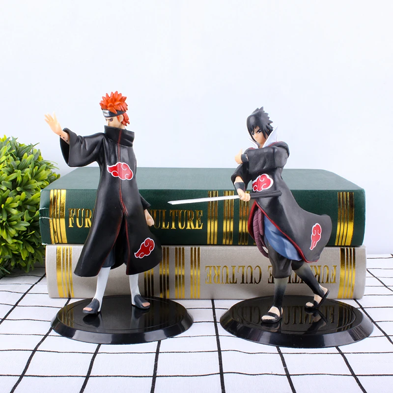 Hot Toys Collectibles Action Figure 6pcs Japanese Car Table Decor Cosplay Uchiha Sasuke Kakashi Dolls For Kids Model Toy