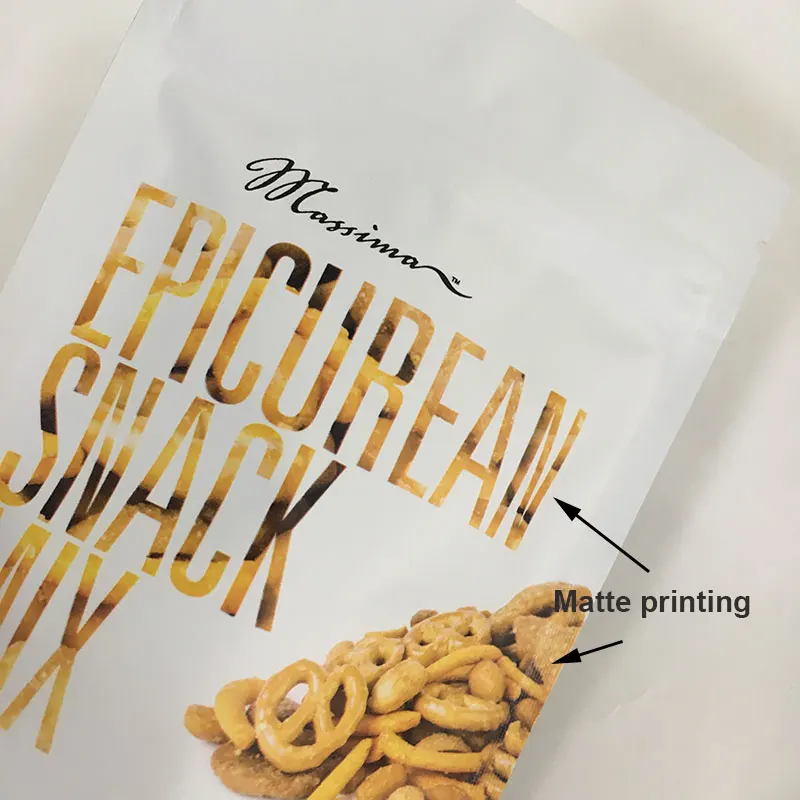 Custom Printed Plastic Aluminum Foil Dried Fruit Pouch Snack Food Packaging Bag Potato Chips Bag