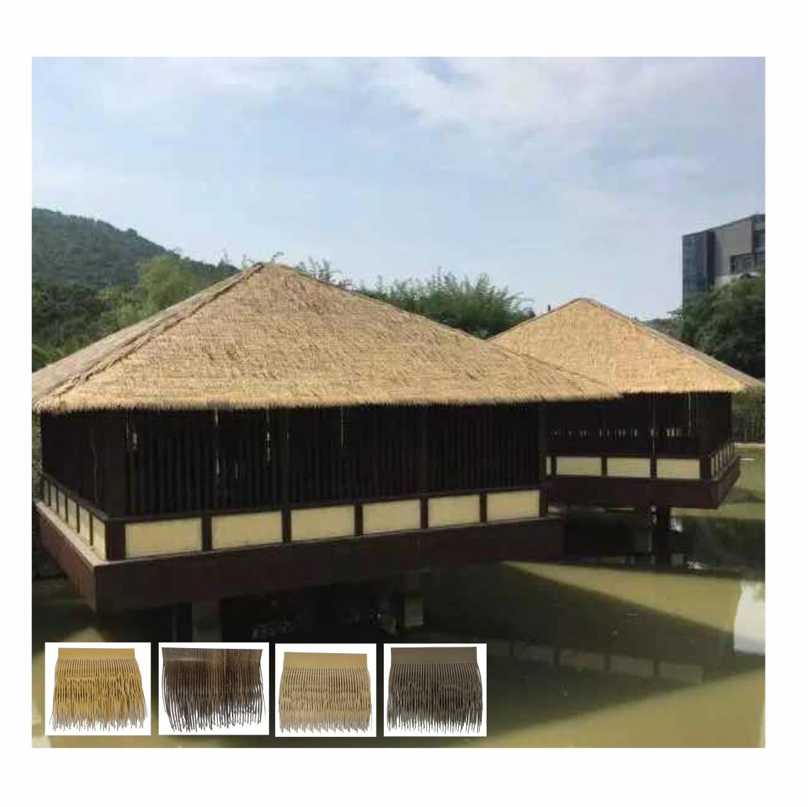 Aluminum Thatch Straw Roofing Tiles