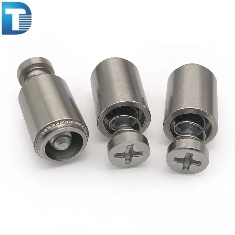 PFC2P PFC4 PF7M PF7MF PF41 PF50 PF51 PF52 ZDS PF09 M2.5 M3 M3.5 M4 M5 M6 Knurling Captive Panel Fastener Spring Loaded Screw