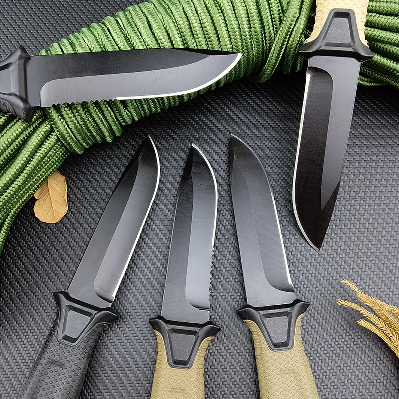 GB 1500 Outdoor Fixed Knife 12C27 Blade FRN Fiberglass Cover Handle Hunting Survival Knives Tactical Tools EDC