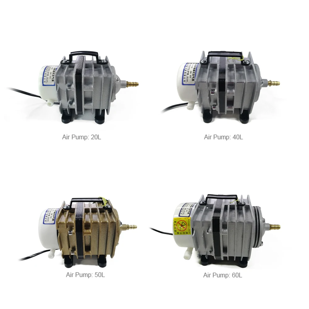 QihangRAS fish tank oxygenating aluminium air pumps mini koi fish pond aquarium air pump