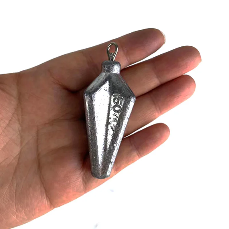 Manufacturer fishing lead pendant, metal sea fishing four-corner carambola lead pendant, fishing accessories tools