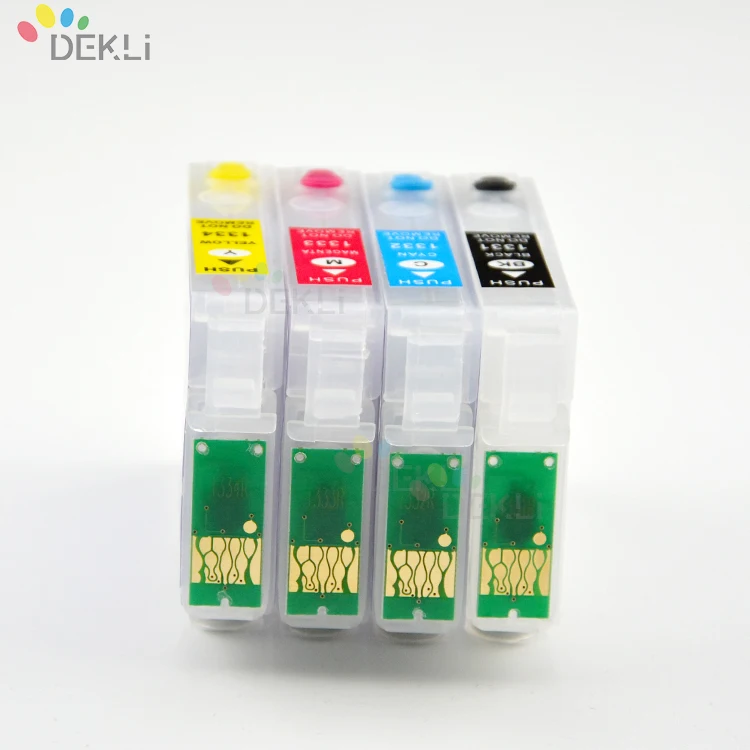  4 вида цветов Refillable патрон чернил для принтера EPSON SX430W SX425W SX435W пополнения картридж с чипом автоматического сброса
