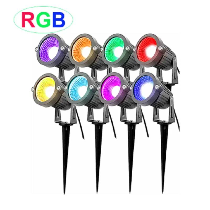 Ландшафтные огни 6 Вт RGB дистанционное управление освещением с 12 В 24 трансформатор низкого напряжения Водонепроницаемый 16 цветовых вариаций