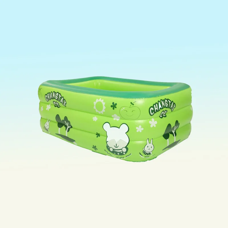 Summer Outdoor Portable There-rings Inflatable Family Size Swimming Pools