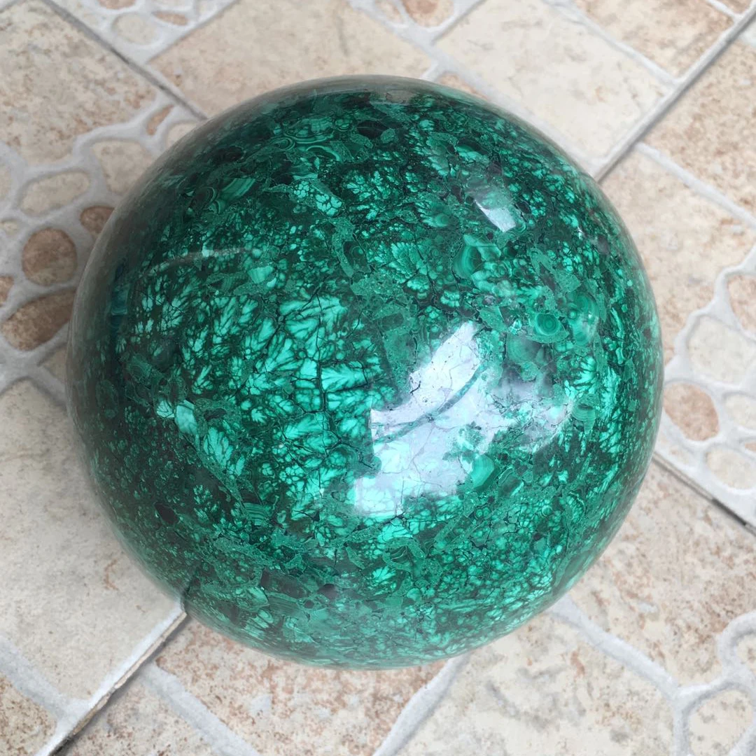 100mm Natural Malachite  Sphere/Ball For Home Decoration