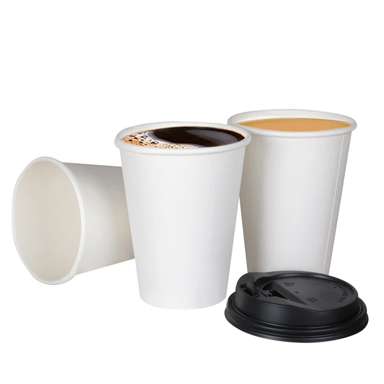 
Hot Selling Disposable Paper Cup Milk Tea Blank Single Layer Cup Hot Drink Paper Cup 