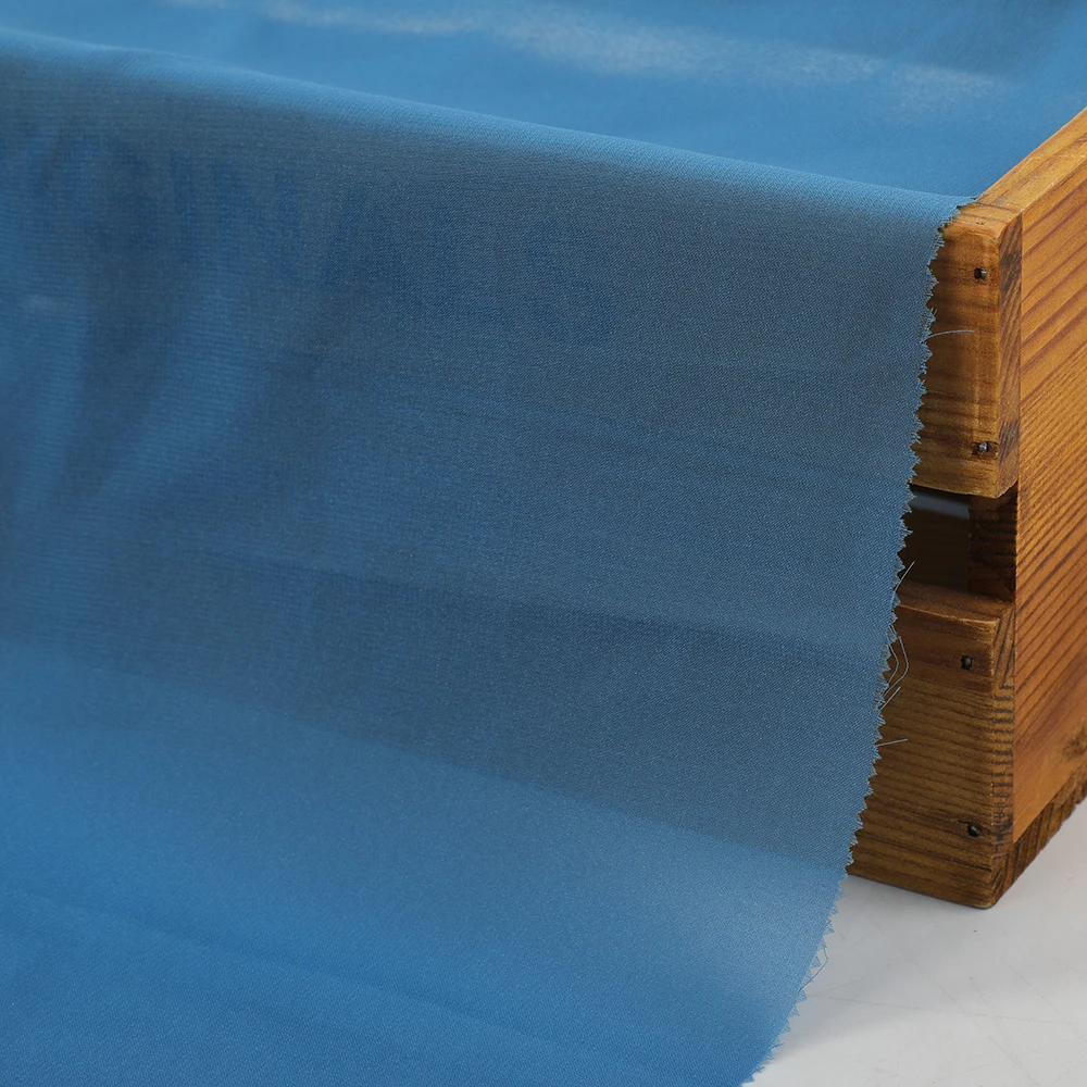 Good Quality Polyester 75D Chiffon Solid 60gsm Woven 150cm Pure Silk Crinkle Chiffon Fabric For Dress and Shirt