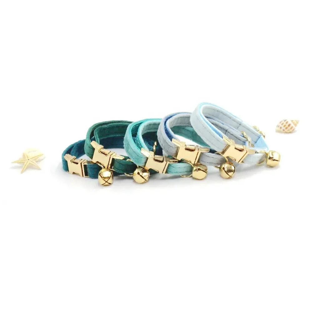 Best selling beauty products 2023 velvet custom cat collars classic colorful buckle for cat collar cozy handmade cat collar