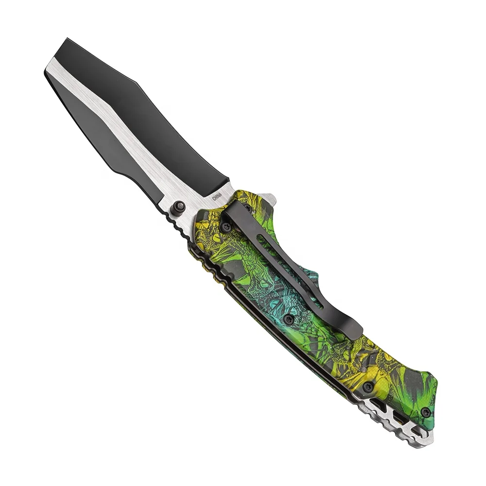 OEM 3D Print ABS Handle Folding Steel Blade Self-Defense Outdoor Survival Pocket Knife