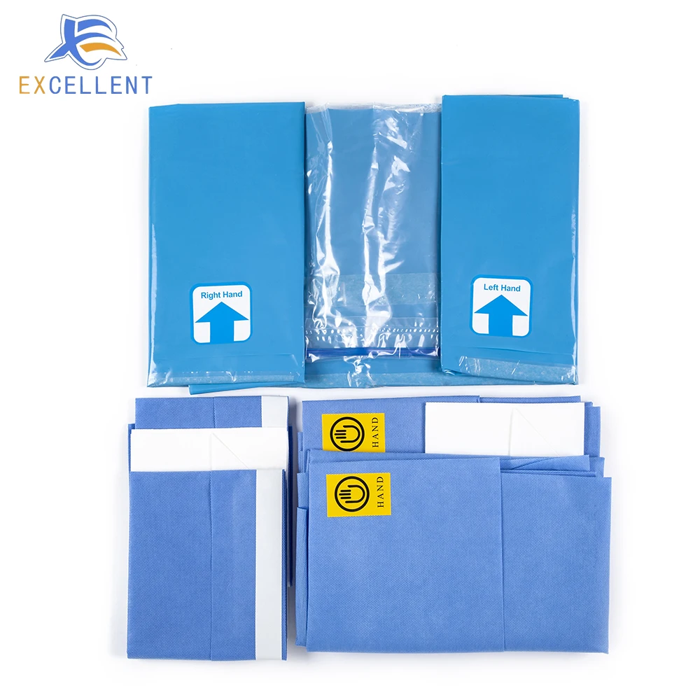 Hospital Use Medical Disposable Sterile General Kits Drape Universal Surgical Pack (Thailand factory)