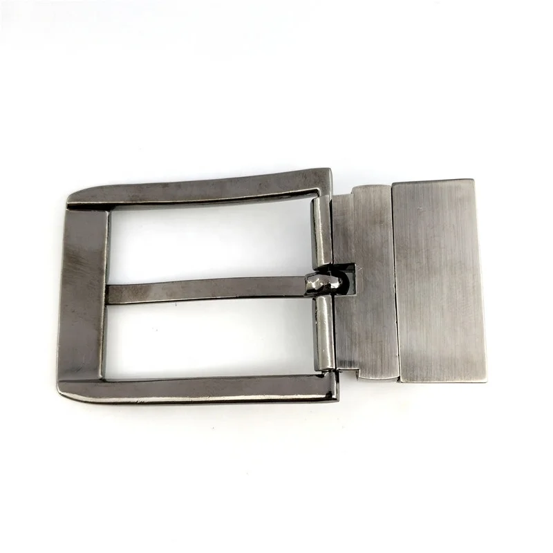 Factory wholesale 35mm reversible buckle silver rotating pin reversible buckle with screws